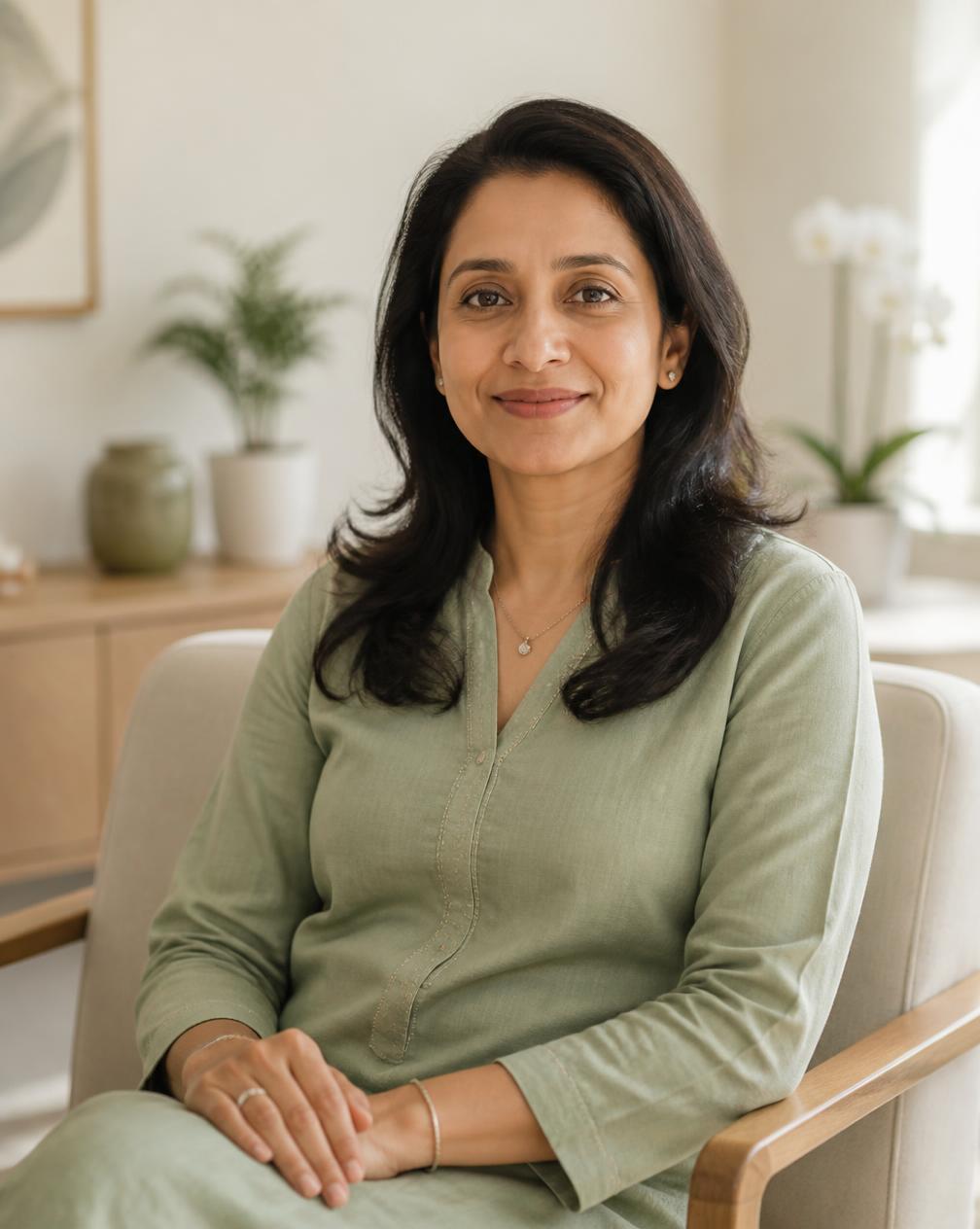 Anurag Gupta, founder of The BabySutra, seated in a bright consultation room